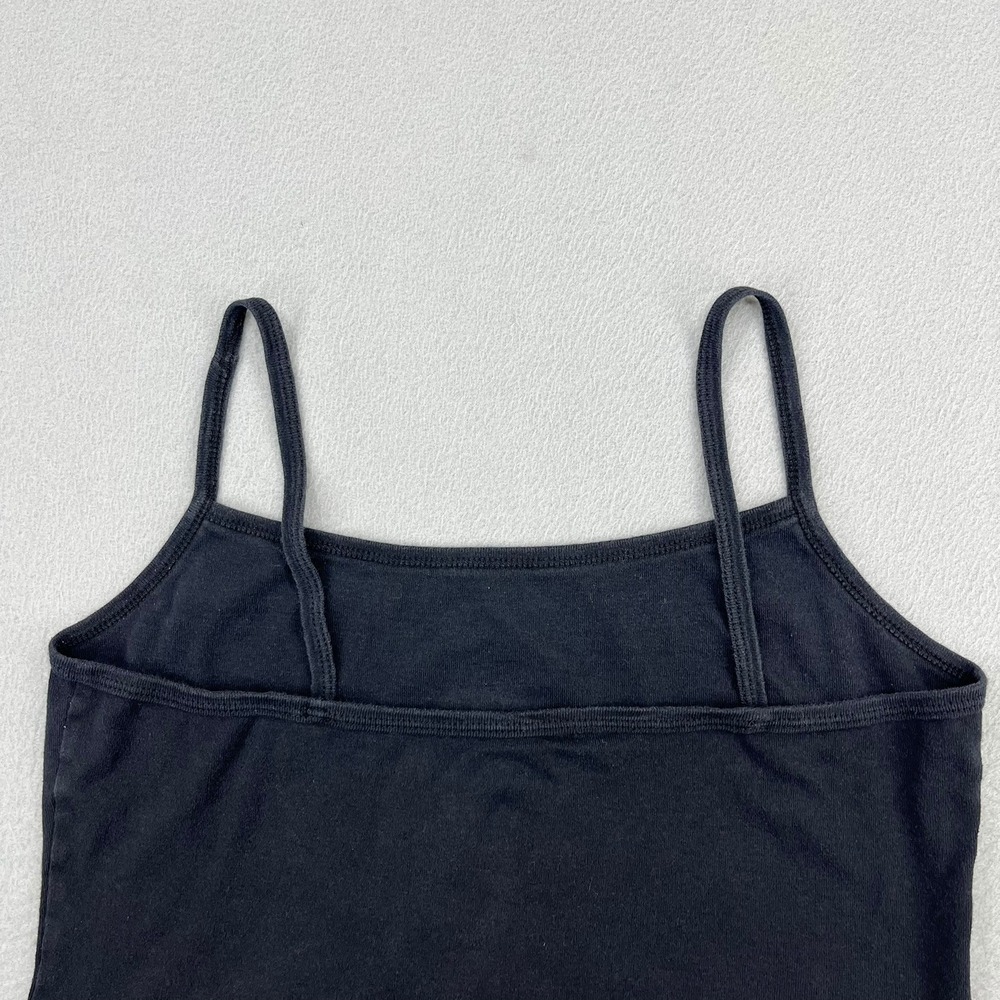 Vintage Y2K Black Cherub Angel Graphic Camisole Spaghetti Strap Tank Top XL - Picture 9 of 11